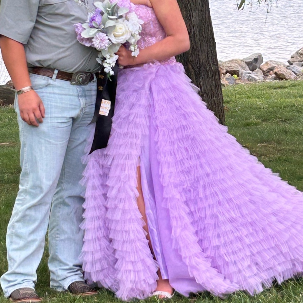 Sherri hill lavender prom dress - Picture 8 of 8